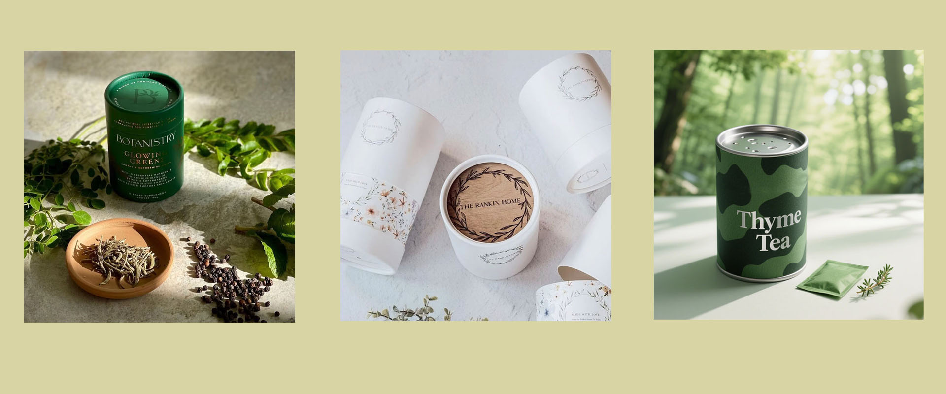 paper tube tea can packaging Thé à tube en papier peut emballer