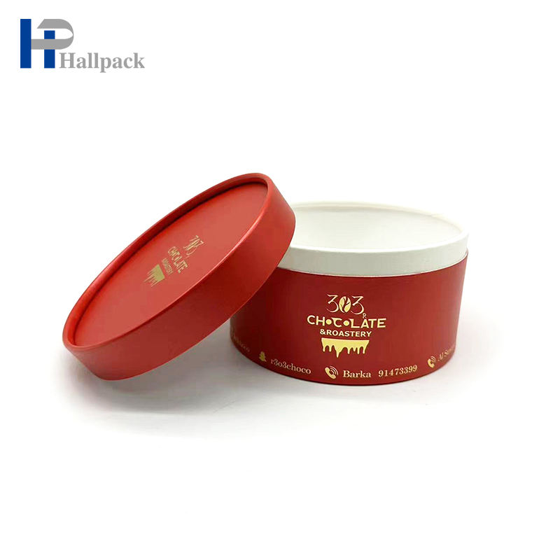 Tube de papier de chocolat d'emballage de carton de cartouche de tube de papier de catégorie comestible