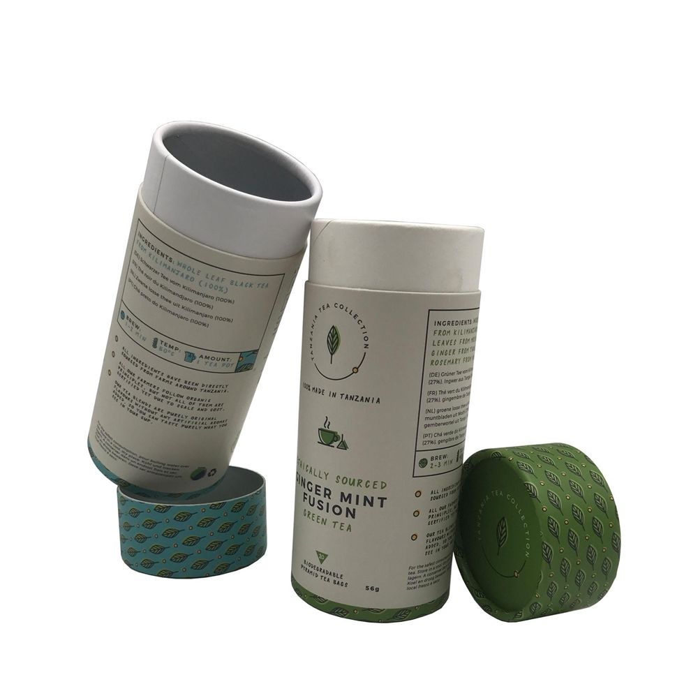Boîte de haute qualité emballage biodégradable bâton conteneur tube de papier alimentaire OEM carton rond Guangdong de Chine personnalisé