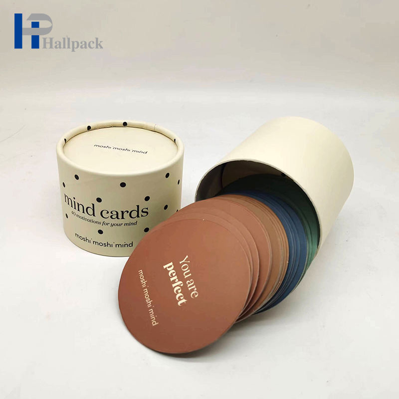 Tube rond en carton Kraft personnalisé, artisanat cadeau personnalisé, impression de disparition de Surface en relief pour l'emballage