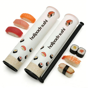 Boîte faite sur commande écologique de bruit de poussée de récipient de poussée de sushi de conception de taille de sushi