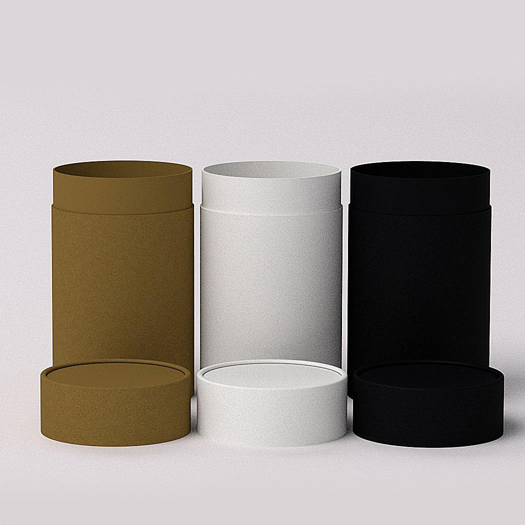 Emballage cosmétique biodégradable, boîte ronde en carton Kraft recyclé, Tube en papier d'emballage de qualité alimentaire pour le thé, offre spéciale