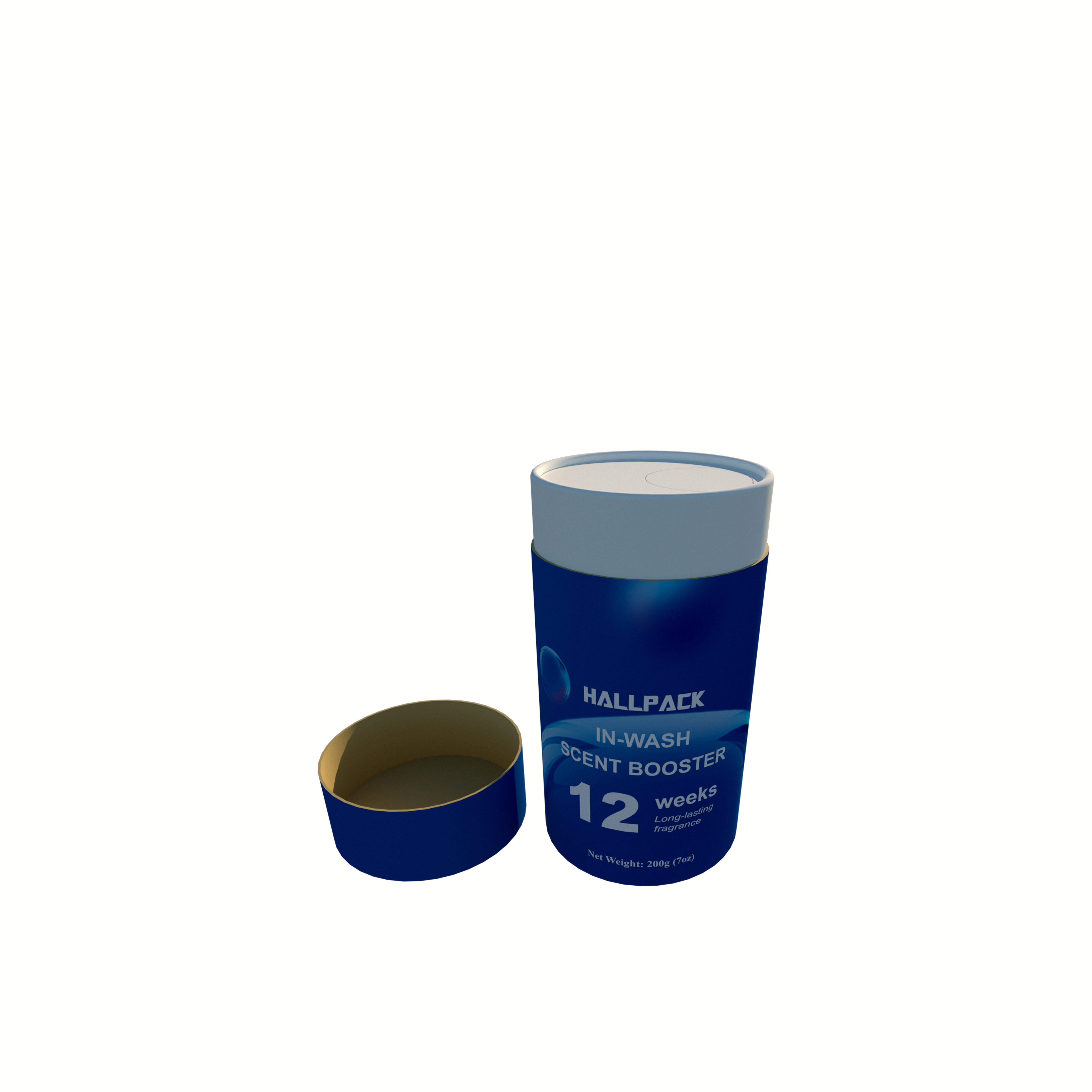 Tube en carton de forme ronde avec logo personnalisé, emballage push-up en papier biodégradable pour rehausseur de parfum de lavage cosmétique