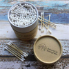 Paquet cosmétique fait sur commande biodégradable de boîte de tube rond emballé par carton cosmétique pour les cotons-tiges en bambou