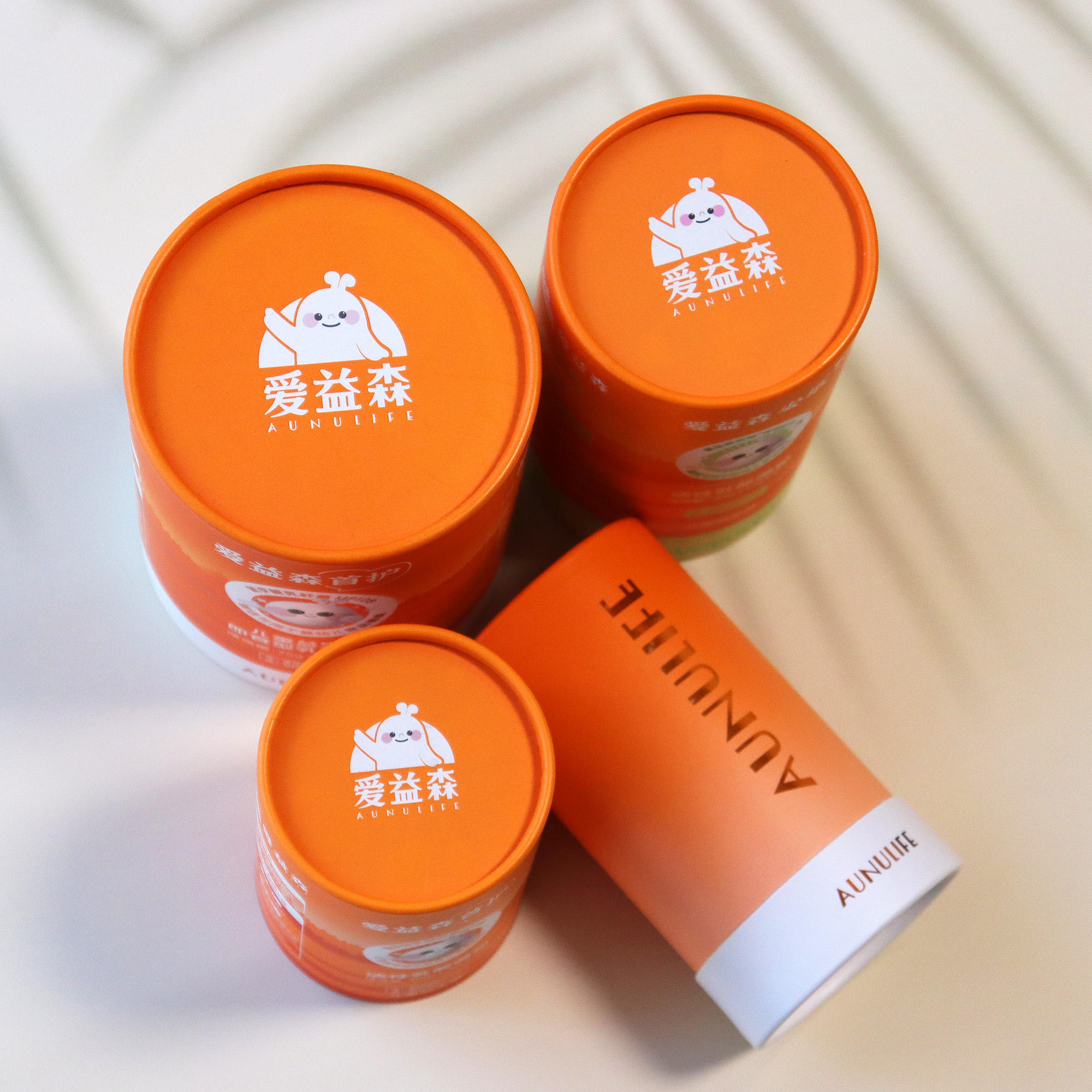 Emballage personnalisé de grande capacité en Tube de papier, bord en rouleau, boîte-cadeau en forme de cylindre, bouteille de cosmétiques, emballage en Tube de papier de qualité alimentaire