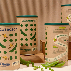 Tube de papier recyclable de cylindre en carton hermétique avec couvercle facile à décoller pour tube d'emballage alimentaire personnalisé de collagène en poudre de protéines