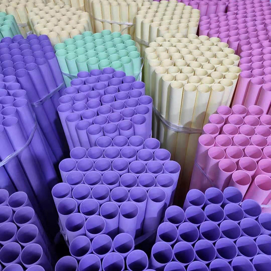 Tubes de rouleau de papier artistique artisanal biodégradable et écologique de 4 cm, Tubes artisanaux en papier coloré fabriqués à la main