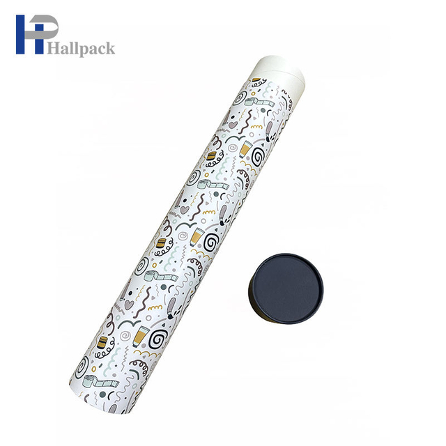 Tube de papier long de tube de papier d'emballage de paquet de métier rond de logo fait sur commande