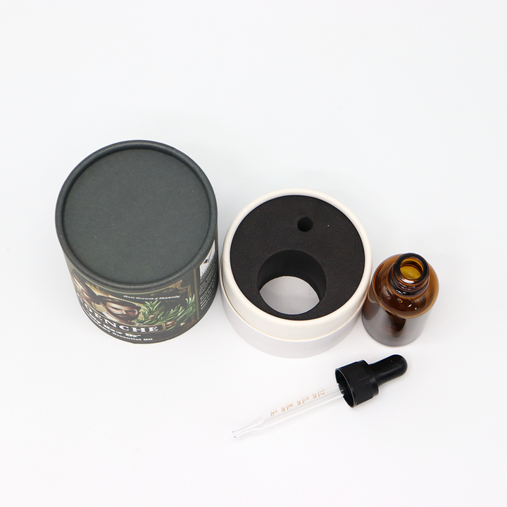 Emballage de boîtes de tubes ronds emballé en carton cosmétique personnalisé de haute qualité pour bouteille de parfum d'huile essentielle