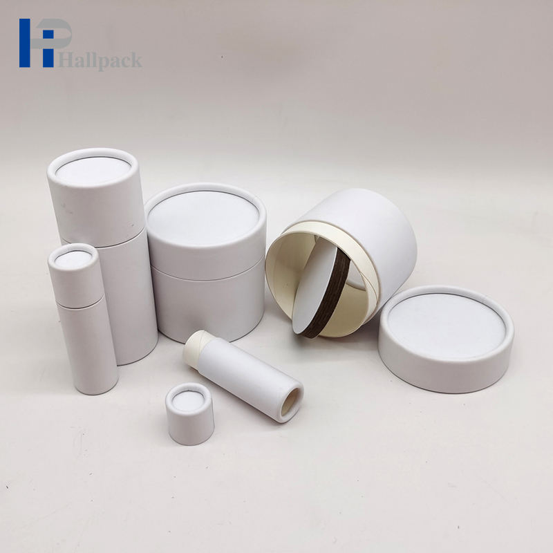 Tubes en papier Kraft personnalisables, pour emballage de Cigarettes déodorantes, forme ronde en relief pour l'artisanat du vin, impression de Logo personnalisé