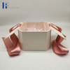 Boîte-cadeau écologique de haute qualité, boîte-cadeau à ruban rose