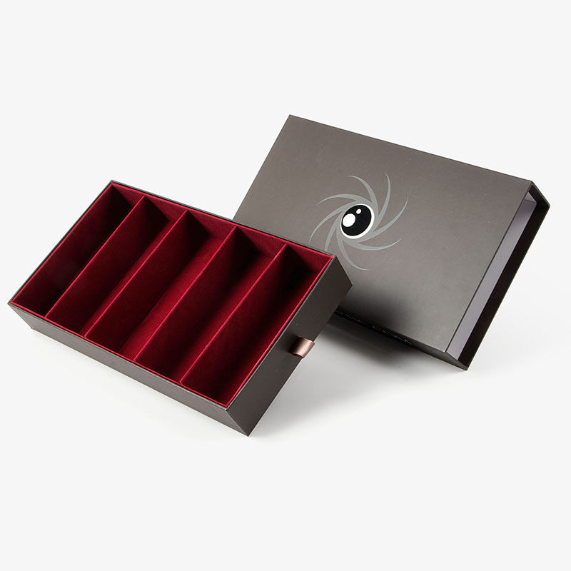 Emballage en papier de boîte-cadeau de parfum d'huile essentielle de cosmétiques de tiroir d'emballage de papier de carton d'impression faite sur commande