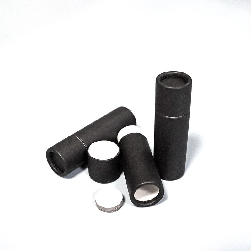 Tubes de baume à lèvres en tube de papier déodorant noir 0,4 oz à bas prix