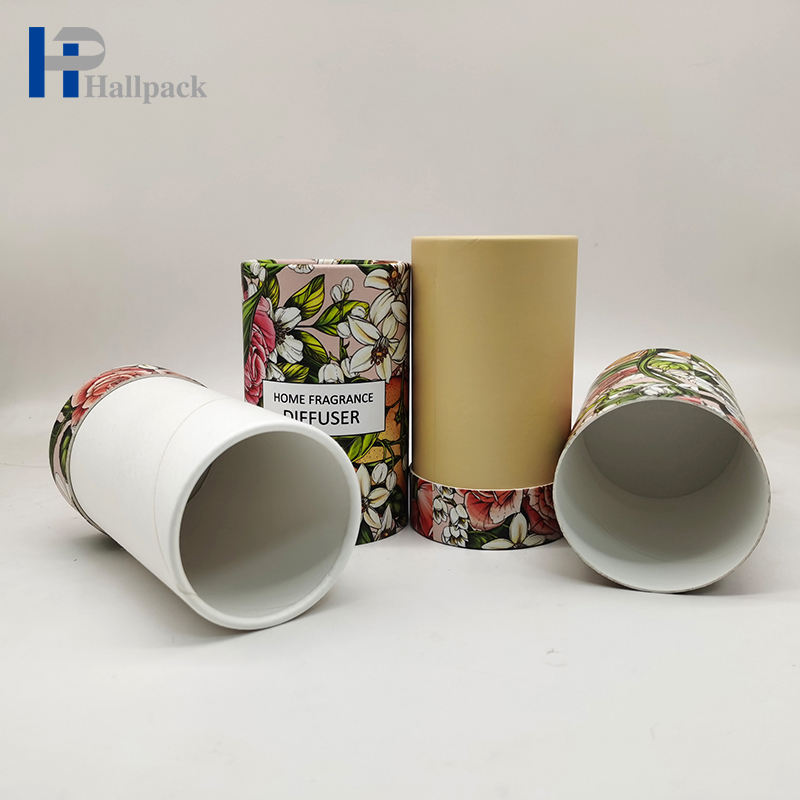 Carton de papier Kraft mat biodégradable de haute qualité, Tube de papier rond, serviette, vêtements, sous-vêtements, foulard en soie, emballage en Tube de papier cadeau