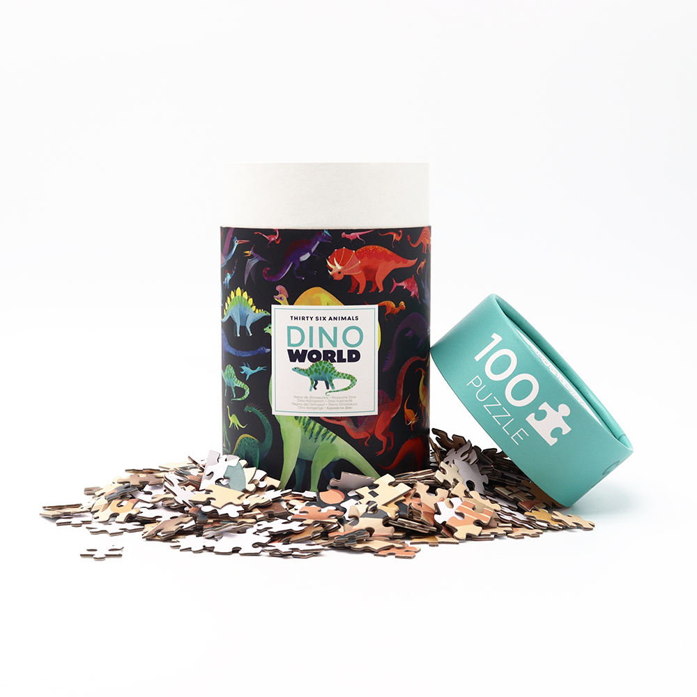 Boîte cylindrique en carton Kraft 100% biodégradable, blocs de construction en carton artisanal, Puzzle, emballage en Tube de papier pour manette de jeu