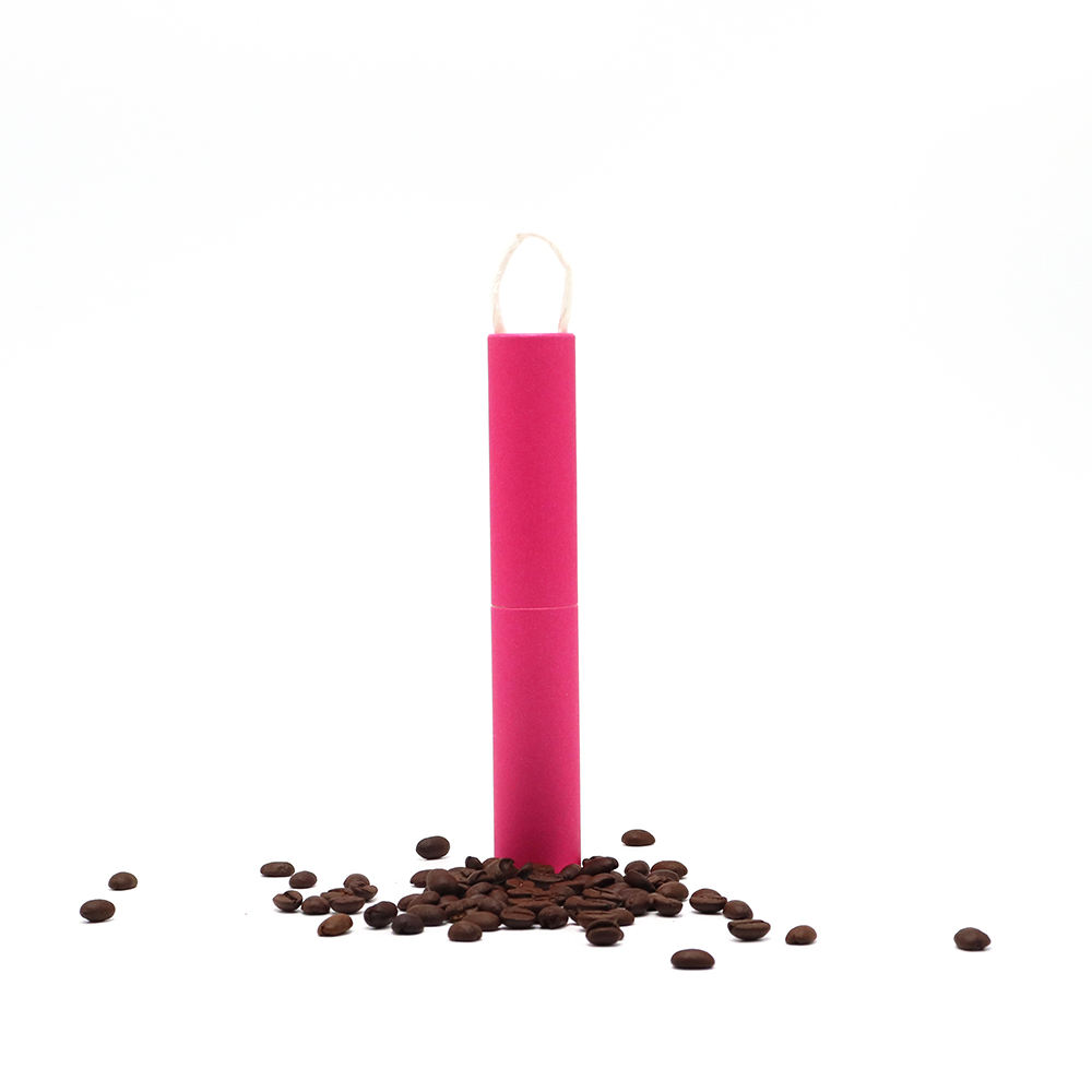 Cylindre en carton avec Logo imprimé personnalisé, vente en gros, Rose rouge, Tube en papier Kraft torsadé à la main, stylo de parfum, emballage en Tube de papier cadeau