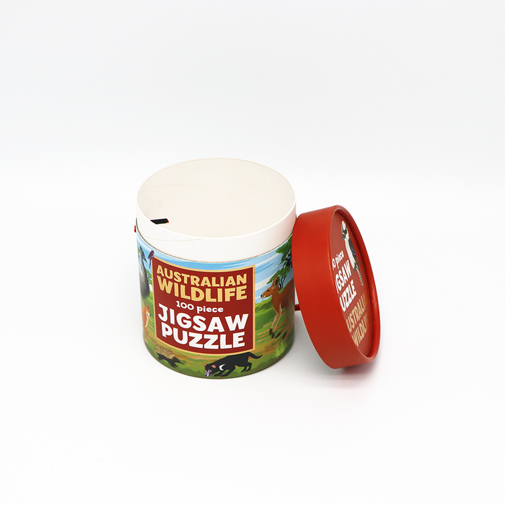 Emballage cadeau et artisanal personnalisé, boîte cylindrique en carton, emballage en Tube de papier pour jouets d'enfants, Puzzle