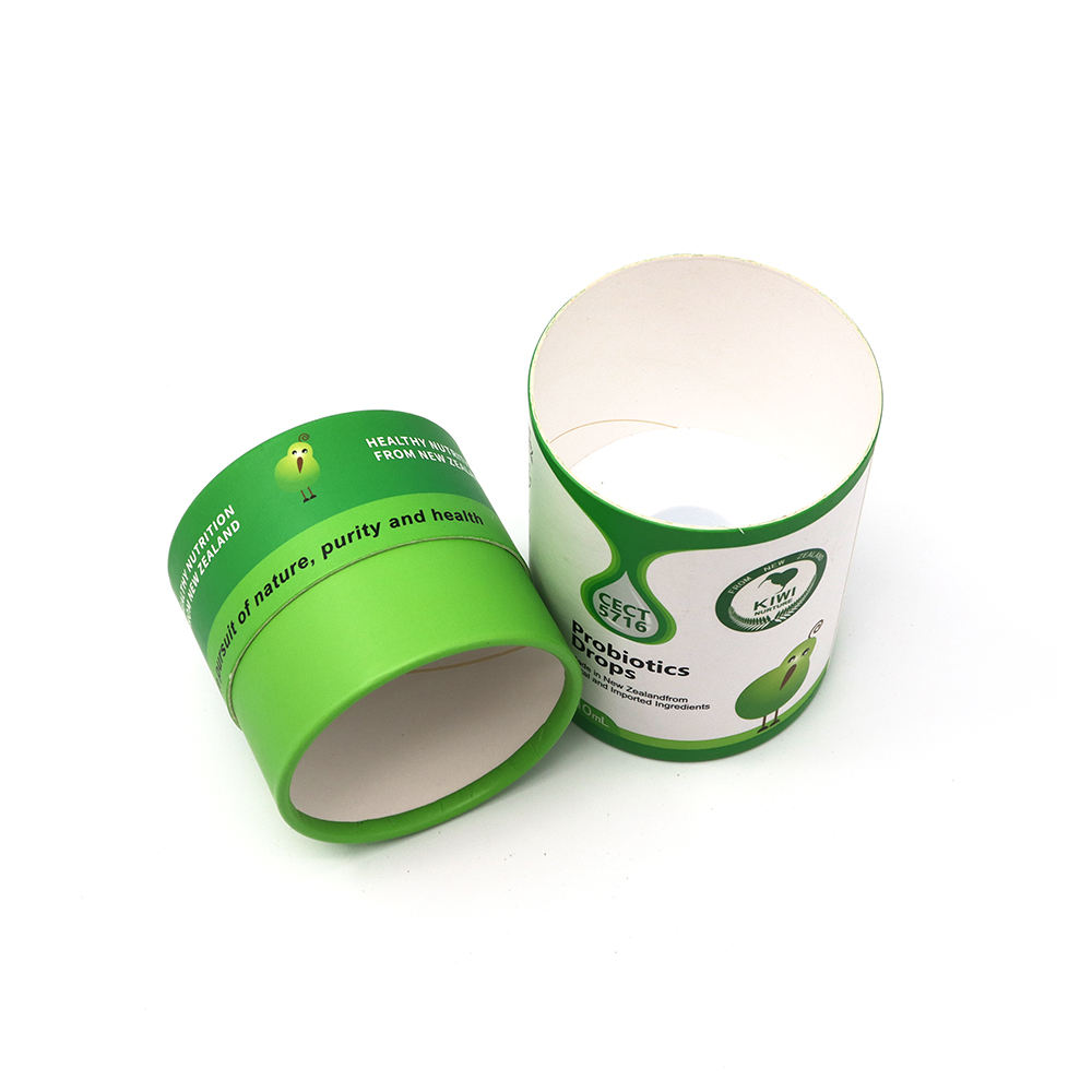 Tube rond de cylindre de café biodégradable de logo fait sur commande de boîte de tube de papier kraft de carton de catégorie comestible pour le thé