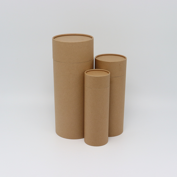 Emballage de tube de papier de boîte de cylindre de carton biodégradable fait sur commande qui respecte l'environnement pour la diffusion de cendres de chien/chat d'urne de dispersion