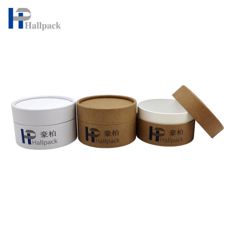Boîte d'emballage de cylindre rond Kraft personnalisé de haute qualité, Tube en carton de papier cosmétique, Tube d'emballage en papier personnalisé