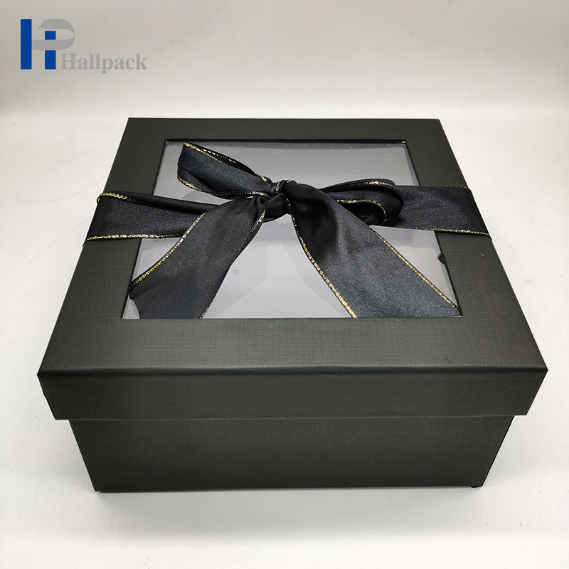 Boîte de papier transparente de parfum à moindre coût, vente en gros d'usine