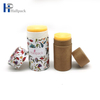 Tube d'emballage en papier déodorant en carton Kraft blanc biodégradable de 2 onces, baume à lèvres Push Up en papier brun de 0.3oz