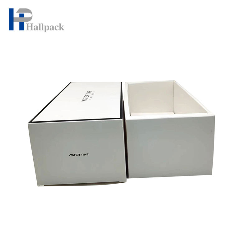Boîte de papier de type tiroir de marque personnalisée, boîte d'emballage en papier cadeau