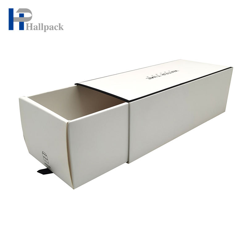 Boîte de papier de type tiroir de marque personnalisée, boîte d'emballage en papier cadeau