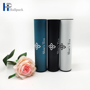 Tube rond de carton Kraft de couverture de fer de luxe de taille personnalisable pour l'emballage de Tube de papier de couvercle métallique de nourriture de ménage