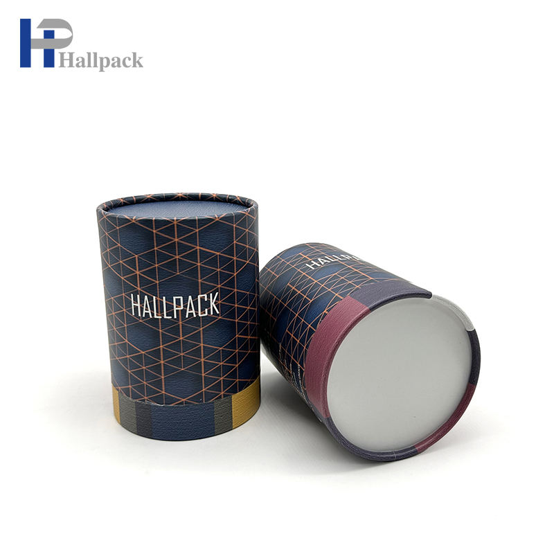 Nouveau design bougie coffret cadeau emballage cylindre boîte carton emballage papier tube