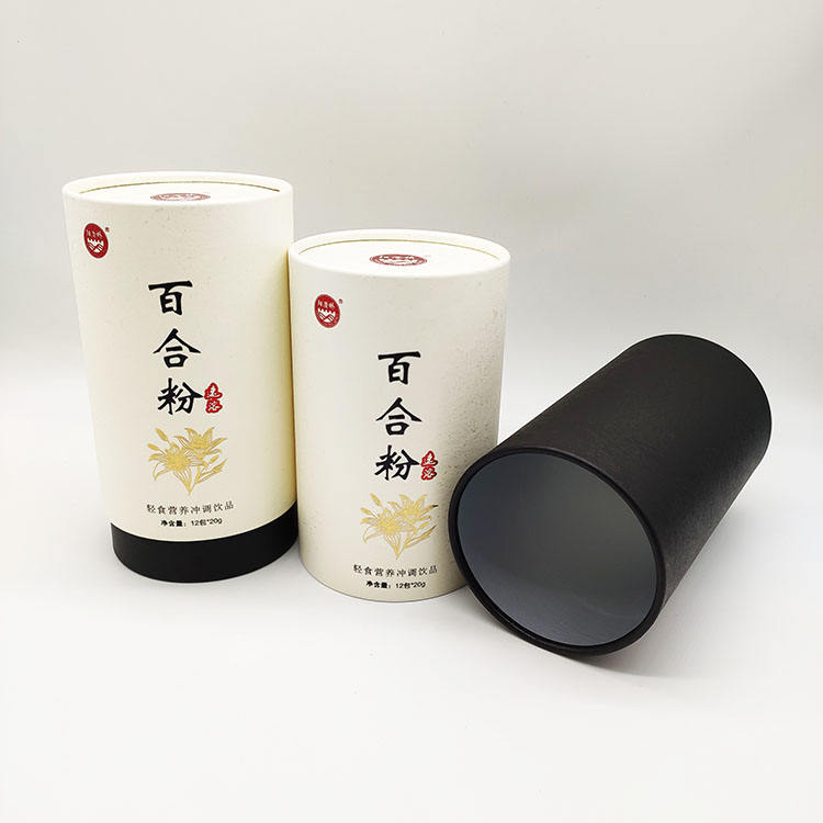 Tubes de papier d'emballage biodégradables de tube de Roun de vente directe d'usine de produits de santé