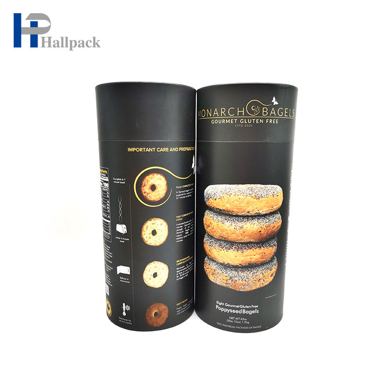 Tube de papier noir en papier kraft avec logo de taille personnalisable, emballage en vrac, offre spéciale