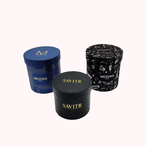 Boîte-cadeau faite sur commande de forme de cylindre de bord plat de tube de papier d'emballage de capacité élevée avec le tube de papier noir de couvercle