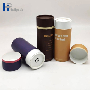 Adaptez le tube cosmétique coloré biodégradable de papier de dispositif trembleur de récipient de cylindre de tamis