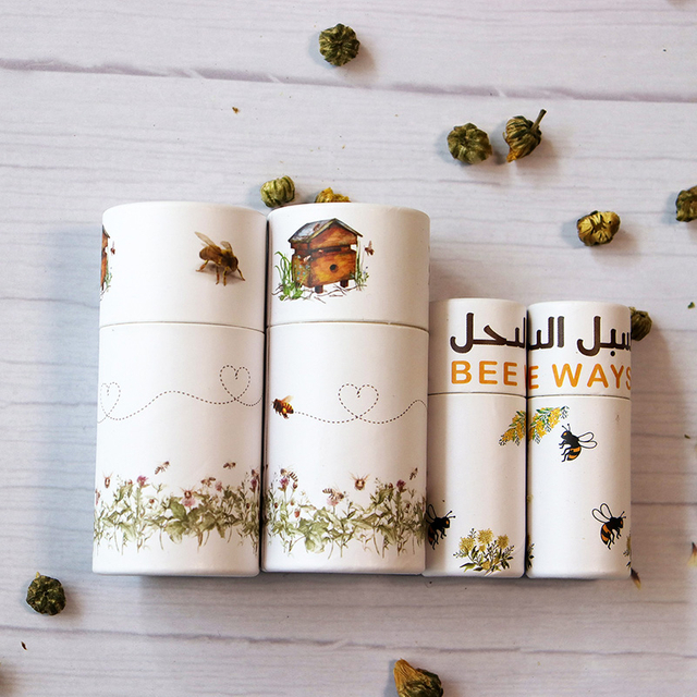 Tubes ronds en carton Kraft Eco pour l'emballage de thé