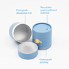 Boîtes de papier de café de boîte de catégorie comestible de cylindre rond biodégradable en gros
