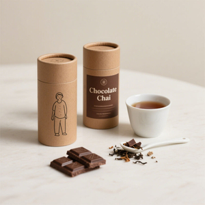 Boîtes de papier de café de boîte de catégorie comestible de cylindre rond biodégradable en gros