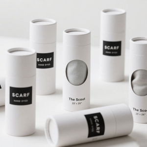 Emballage de vestiges respectueux de l'environnement Emballage de tube en papier avec fenêtre