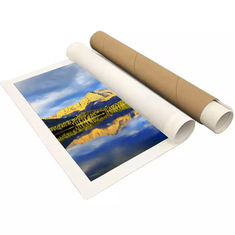 Emballage écologique fait sur commande de tube de papier de boîte de cylindre de carton pour l'affiche de papier peint de carte