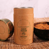 Boîte de cylindre d'emballage de thé en carton de papier de tube rond de Kraft recyclable imprimé par logo de vente chaude