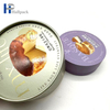 Emballage de tube de papier kraft recyclable pour gâteau de forme ronde laminé en relief finition mate brillante utilisation artisanale d'impressions de logo personnalisées