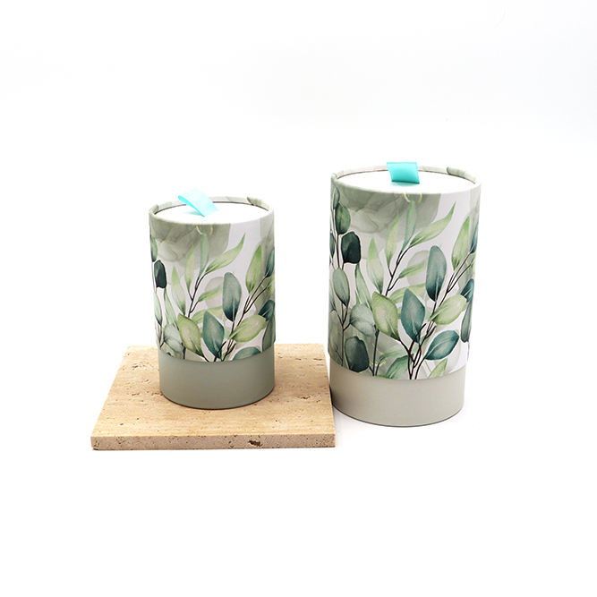 Emballage de tube en carton de papier alimentaire de cylindre biodégradable personnalisé Emballage de boîte de tube de boîte de thé de qualité supérieure pour le paquet de thé en vrac