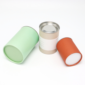 Boîte faite sur commande écologique de cylindre de carton de catégorie comestible avec l'emballage de tube de papier en métal pour le thé de café d'écrous