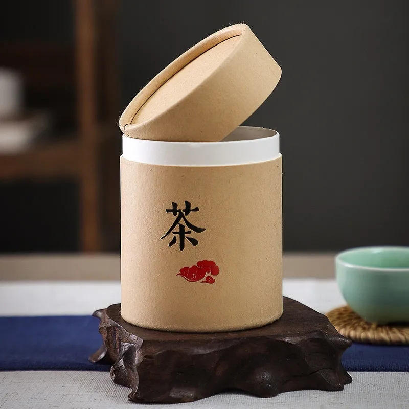 Emballage fait sur commande de cylindre rond de tube de papier d'emballage de catégorie comestible biodégradable pour la poudre de protéine de thé et les grains de café