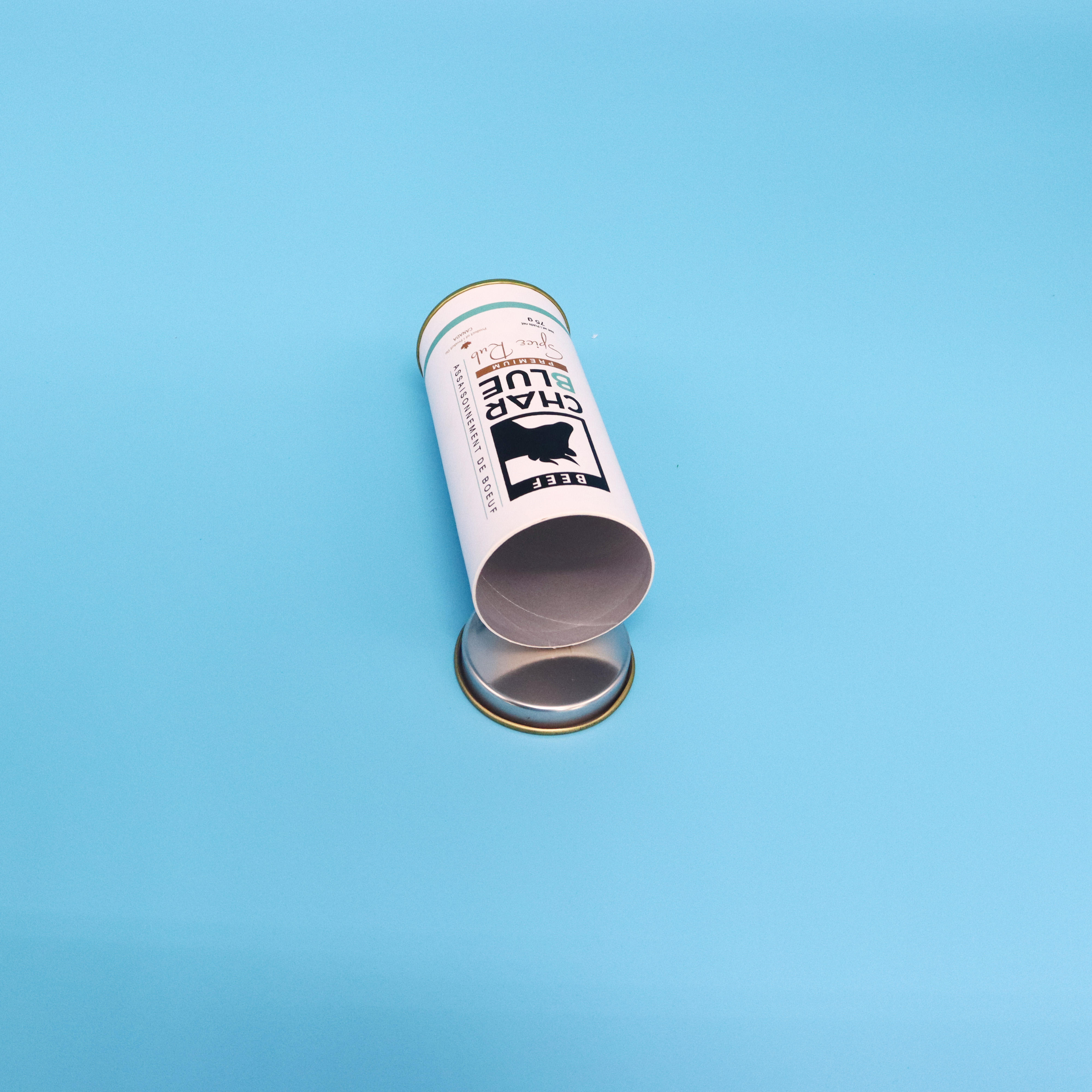 Emballage en tube de papier rond de qualité alimentaire, lyophilisation directe en usine, papier Kraft complet pour thé artisanal