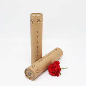 Emballage écologique fait sur commande de tube de papier de boîte de cylindre de carton pour le parapluie de badminton de papier peint de vase de bouteille