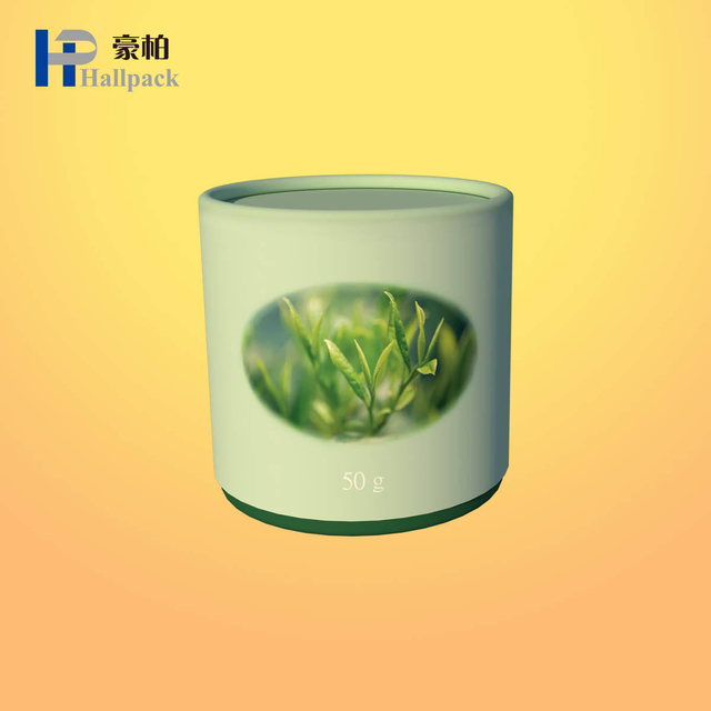 Boîte d'emballage de cylindre de papier artisanal écologique personnalisée pour grains de café de thé Surface en relief biodégradable pour utilisation de parfum