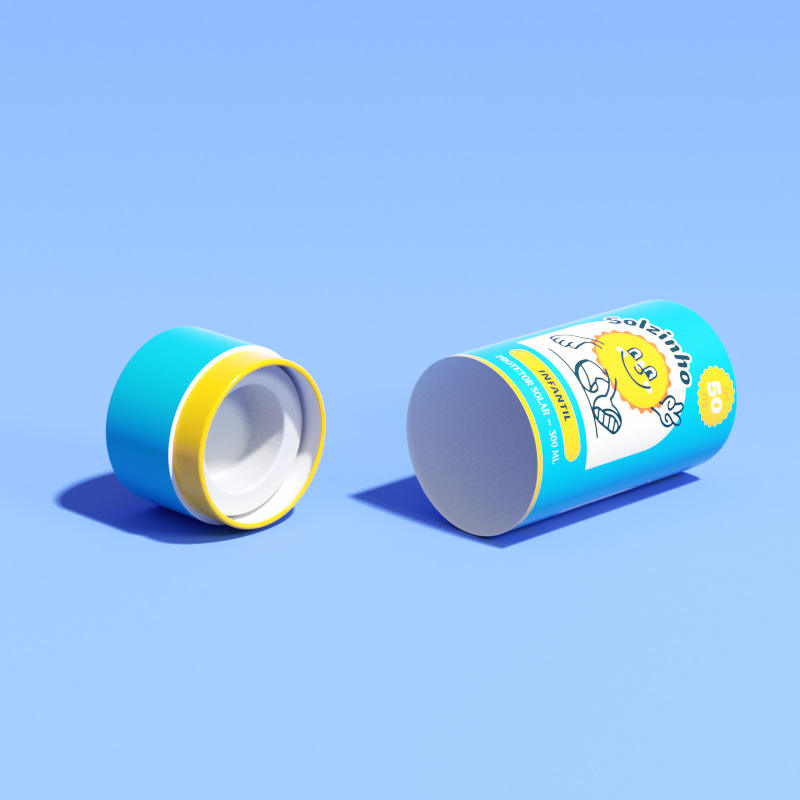 Tube de papier cosmétique, solution d'emballage durable, écologique, naturel, personnalisé, biodégradable, emballage en papier cosmétique, cylindre de tube