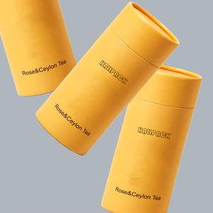 Usine en gros papier biodégradable cosmétique alimentaire thé café T-shirt carton Tube rond cylindre boîte d'emballage