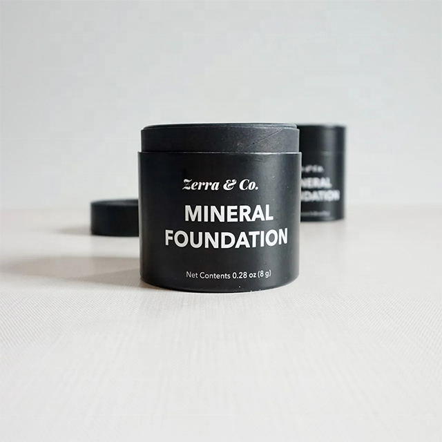 Conteneur en papier cosmétique 100% recyclé, poudre à sourcils, Blush, Tube d'alimentation, Tube en papier pour poudre libre